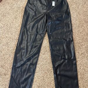 Old Navy Black Faux Leather Pants